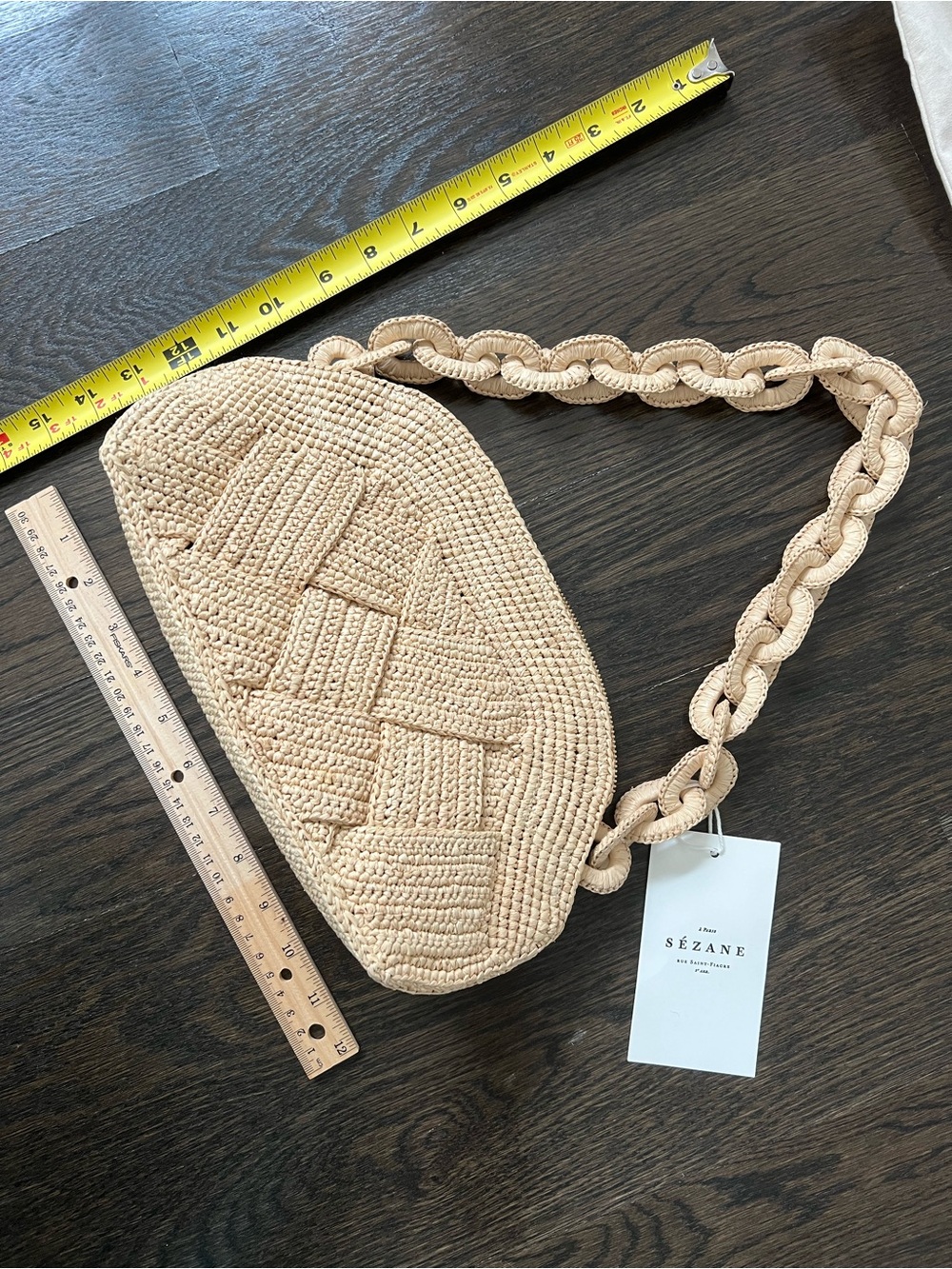 [New with Tags] Sezane Isabelle Bag in Natural Woven Raffia - Picture 10 of 10
